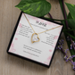Forever Love Necklace for ANNA – Yellow or White Gold | Name Meaning Jewelry with Message Card | Witchcore Gift for Her