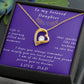 From Father to Daughter, Forever Love Necklace Gift for Daughter from Father