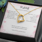 Forever Love Necklace for ANNA – Yellow or White Gold | Name Meaning Jewelry with Message Card | Witchcore Gift for Her