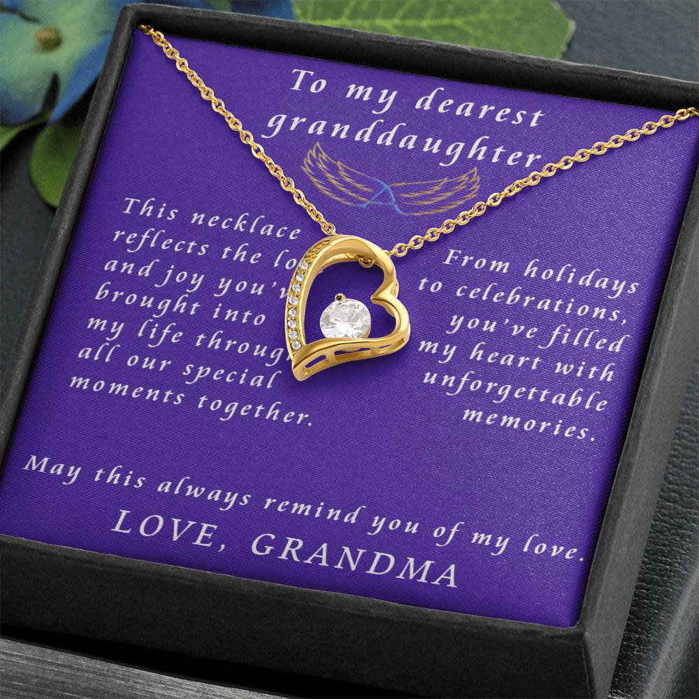 From Grandmother to Granddaughter Forever Love Necklace