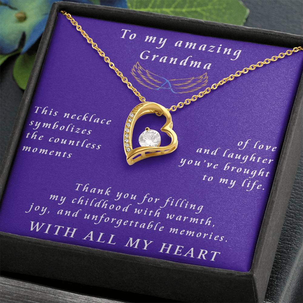 From Granddaughter to Grandmother Forever Love Necklace