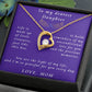 From Mother to Daughter Forever Love Necklace Gift from Mother to Daughter