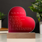 Mother's Day Acrylic Heart Plaque