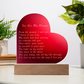 Mother's Day Acrylic Heart Plaque