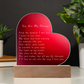 Mother's Day Acrylic Heart Plaque