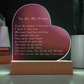 Mother's Day Acrylic Heart Plaque