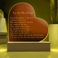 Mother's Day Acrylic Heart Plaque